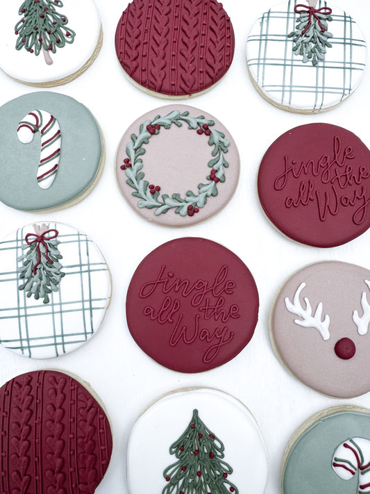 Classic Traditional Christmas Cookies - Set of 12