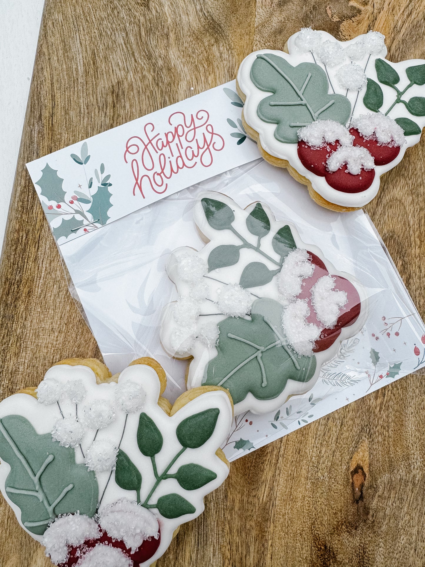 Happy Holly-days Single Cookie